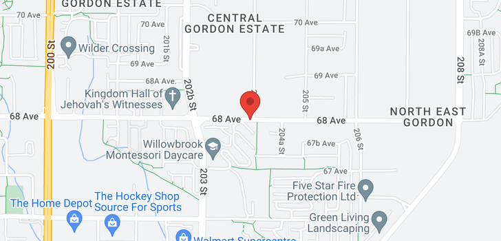map of 60 20350 68 AVENUE